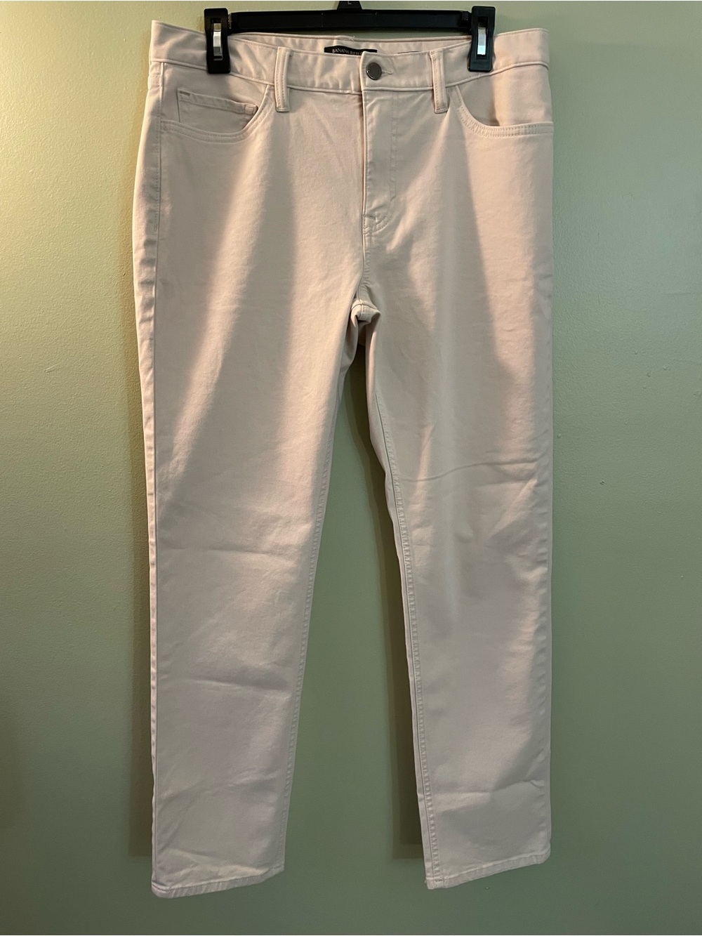 Banana Republic Slim Straight Light Beige Jeans (32x30)